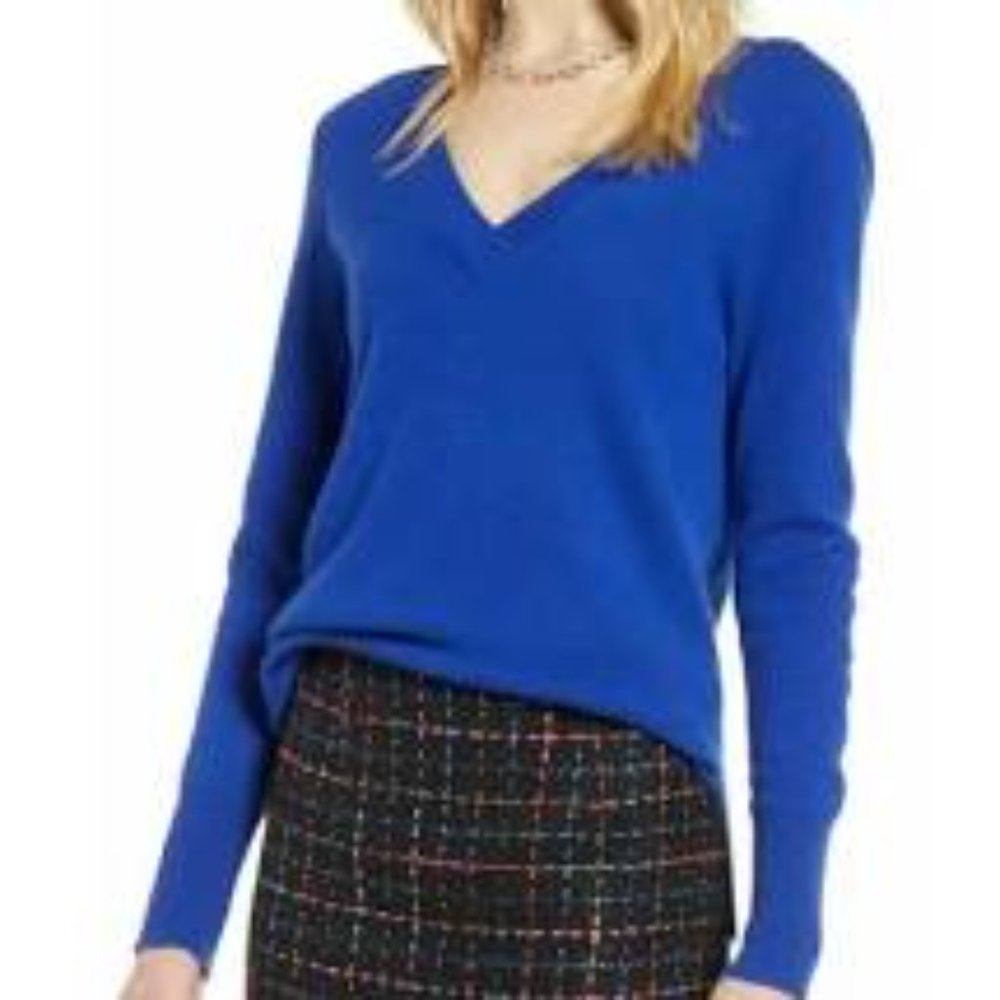 NWT 100% Cashmere Halogen V-neck Sweater